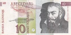 Szlovénia 10 Tollár 1992