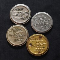 4db Magyar Posta telefon érme egyben