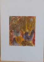 Csepeli Németh Miklós  festménye 21x24 cm + karton