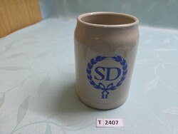 T2407 Kerámia SD korsó 13 cm