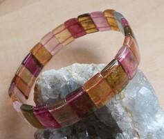 Top minőségű Turmalin karkötő 11*8*3  mm-es lapokból