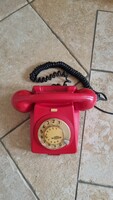 Piros telefon retro bakelit telefon