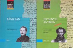 2 kötet "Matúra klasszikusok" - Bánk bán + Jevgenyij Anyegin - Katona József, Alekszandr Puskin