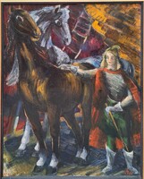 Klie Zoltán (1897-1992) : Cirkusz,100x80 cm.