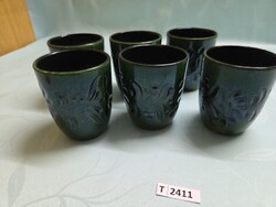 T2411 Kerámia kupa 6 db 9,5 cm