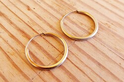 9 karátos sárga arany karika fülbevaló