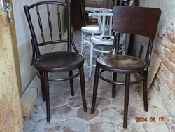 2 DB. KLF. ANTIK THONET TÍPUSÚ TÁMLÁS SZÉK