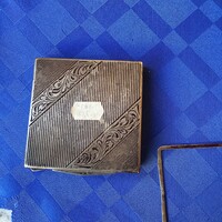 Ezüst púdertartó 7,5x7,5 cm 89 gramm.