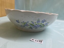 A1238 Zsolnay nefelejcs mintás pogácsás tál 25x8,5 cm