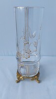 Francia Baccarat kristály üveg váza 1880 körül