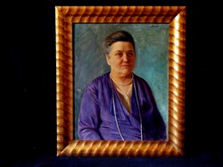 Szöllősy János(1884-1952) olaj-vászon festmény szuper keretben, kiváló állapotban