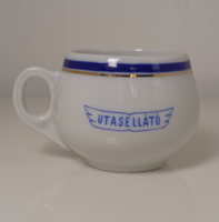 Régi jelzett kisméretű Zsolnay porcelán csésze UTASELLÁTÓ