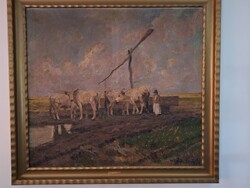 Béli Vörös Ernő  -- Itatás a kútnál