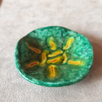 Kis bodrogkeresztúri, jelzett kerámia tál