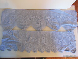POLCCSÍK - 2 db - ALKUKÉPES - CSIPKE -  72 x 25 cm - 66 x 21 cm - KÉZI HORGOLÁS - HIBÁTLAN