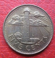 Barbados 5 cent 2009 (T42)