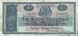 1 font pound 1967 Skócia British Linen Bank