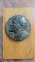Lenin plakett  7.8cm fa talpon