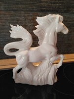 Porcelán ló paripa  táltos   kb.26 cm