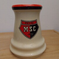 Zsolnay porcelain mug Pécs Mecsek Sport Club (design by Gazder Antal)