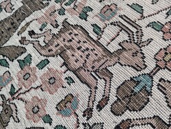 Állatfigurás selyem kasmír szőnyeg ALKUDHATÓ