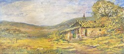 Baukó János - tájkép olaj, karton