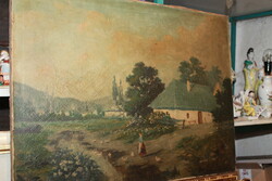 Antik szignált festmény 208