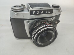 Exa 1a régi fényképező Meyer-Optik Domiplan 2.8/50-es objektívvel