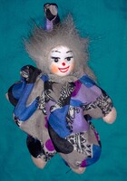 Retro porcelánfejű bohóc baba figura szép állapotban 16 cm a képek szerint 2.