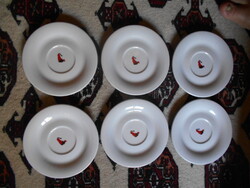 6 db Julius Meinl vastag porcelán teás csészealj