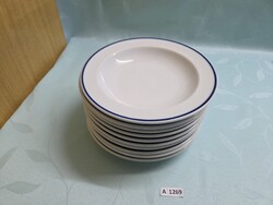 A1269 Alföldi kék csíkos levesestányér 21,5 cm