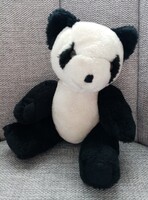 Retro plüss panda maci figura / Kb. 40 éves panda mackó