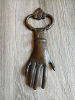 Pazar régi bronz sörnyitó (14x5 cm)