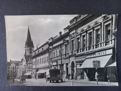 Régi képeslap Kaposvár utcarészlet a Csemege bolttal