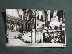 Képeslap,Budapest,Nemzeti galéria,aula látkép,részlet, 1965-