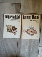 Szép régi Búvár Zsebkönyvek: Tengeri állatok I-II.