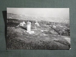 Képeslap,Budapest,Szabadság hegy Tv adó állomás torony látkép,részlet, 1962-
