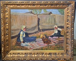 Vágó Sándor (1887-1946): Szőnyegárusok