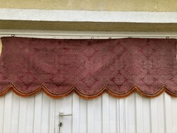 Drapéria bordó bútorszövetből bortnival 250712