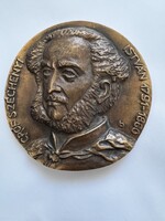 Bartos Endre-'Gróf Széchenyi István 1791-1860' Br plakett (130mm)