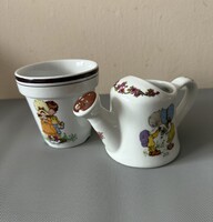 Sarah Kay Valentine kis porcelán locsoló és virágkaspó Hibátlan!