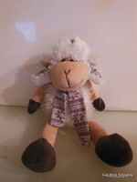 BÁRÁNY - PLÜSS - 28 x 14 cm  - NAGYON PUHA  - ÚJSZERŰ - EXKLUZÍV - NÉMET - HIBÁTLAN