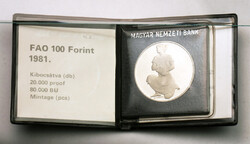 FAO 100 Forint 1981 PP MNB díszcsomagolásban