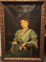 Karvaly Mór - Hölgy fehér kesztyűvel