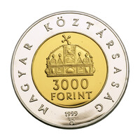 Államalapítás 3000 Forint 1999 PP certifikáttal
