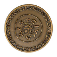 MÉE VI. Vándorgyűlés bronz emlékérem 1975 Szolnok