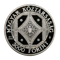 200 éves az Országos Széchenyi Könyvtár 3000 Forint 2002 PP 31,46g Ag925