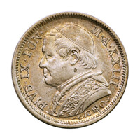 Italy Papal States IX Pius 1 Lira 1868