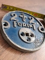 Nagyon ritka 2+2 forint pénzbedobó, persely része, fagyis? játékgép?