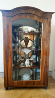 Antik biedermeier tükrös vitrin